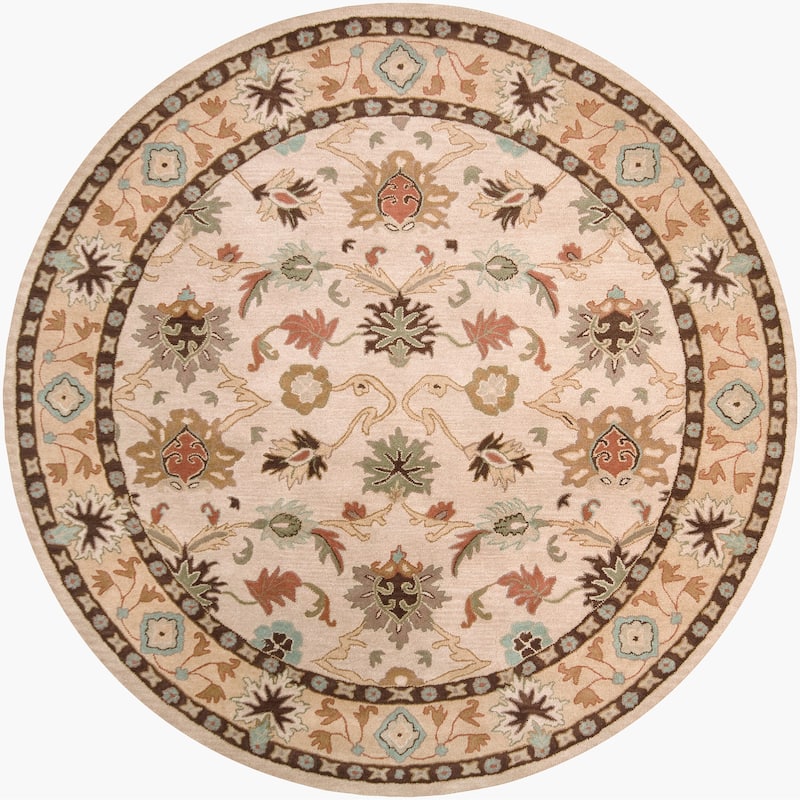 Livabliss Traditional Caesar Border Area Rug