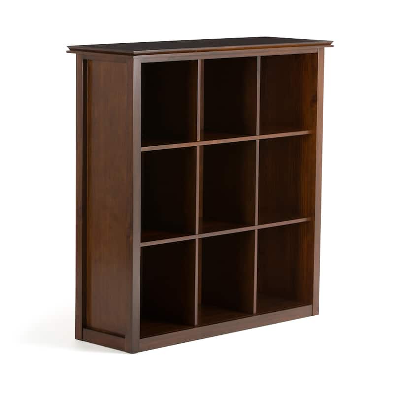 WYNDENHALL Stratford Wood Transitional 9-cube Bookcase - 43.2"w x 15"d x 44.6" h