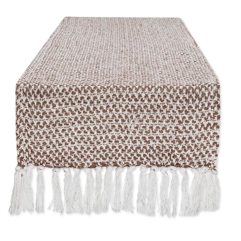 DII Woven Table Runner - 15x72" - Bark Brown