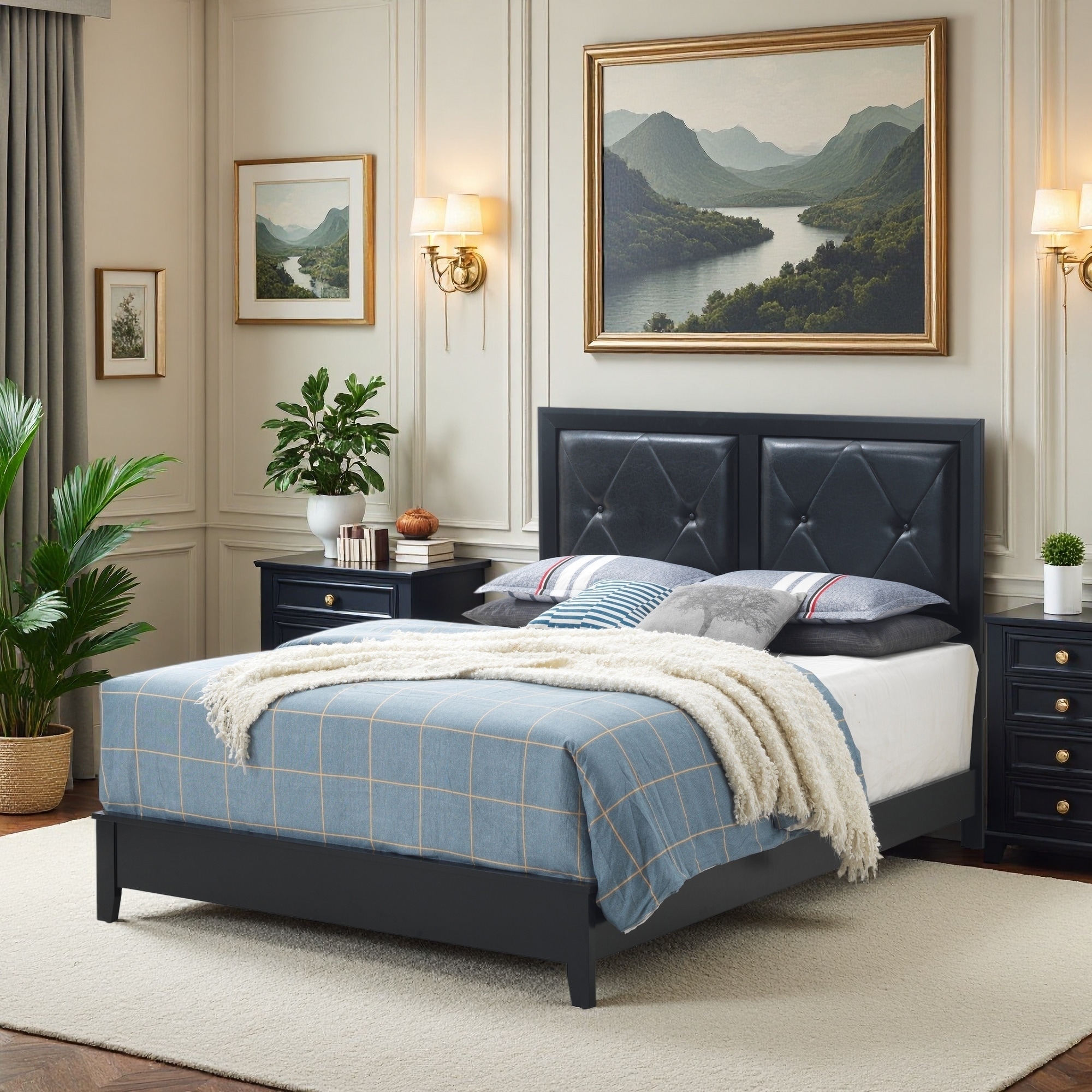 MDF Platform Bed with Sturdy Frame