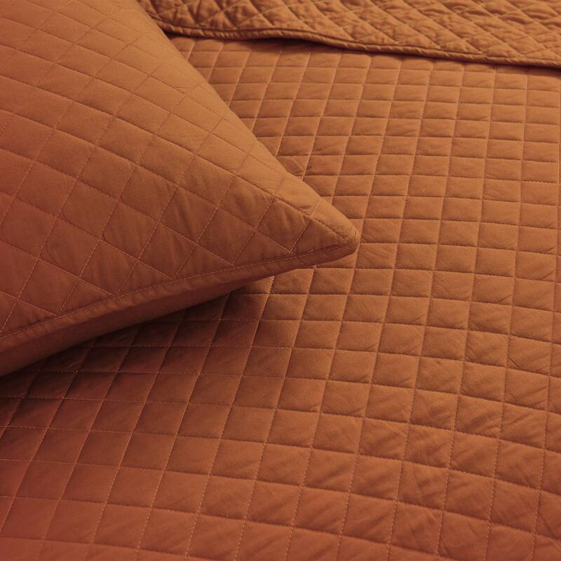 Copper Grove Balm Diamond Oversized Cotton 3-piece Quilt Set