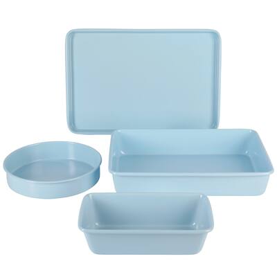 Martha Stewart Everyday Carbon Steel 4pc Colored Bakeware Set in Blue