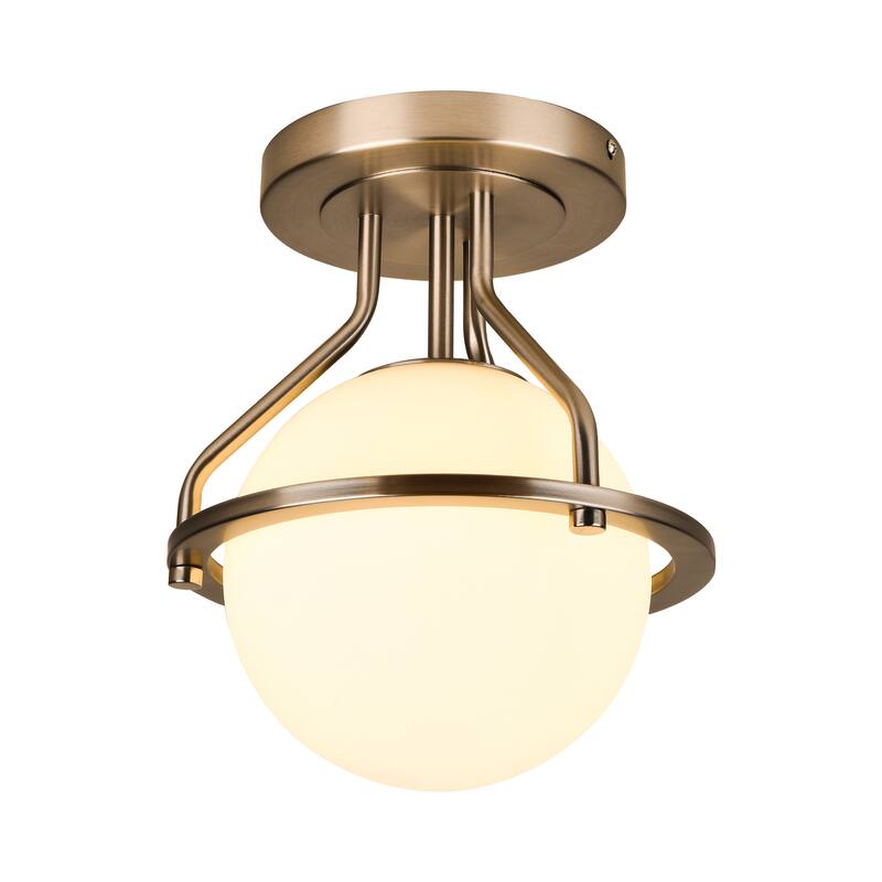 1-Lights Glass Flush Mount