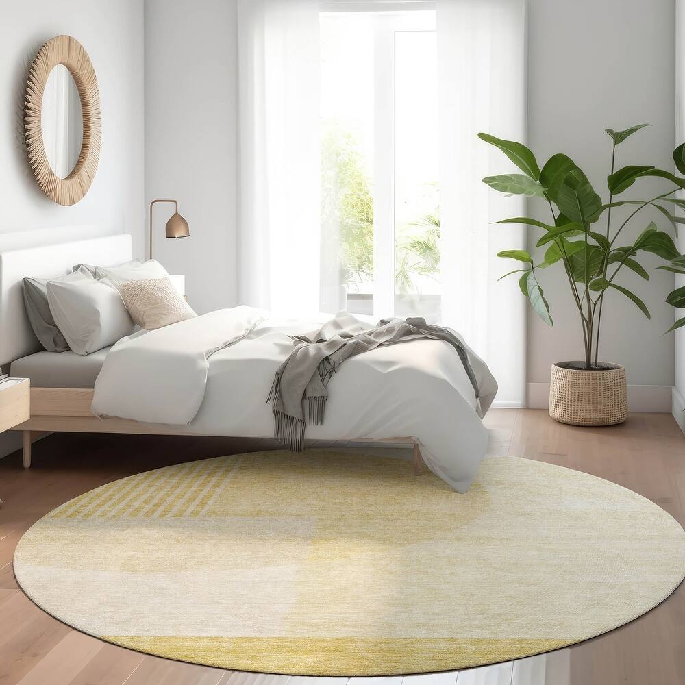 Machine Washable Indoor/ Outdoor Chantille Contemporary Deco Rug