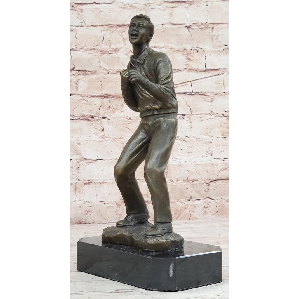 Signed Original Street Fighter Genuine Bronze Sculpture Hot Cast Figurine