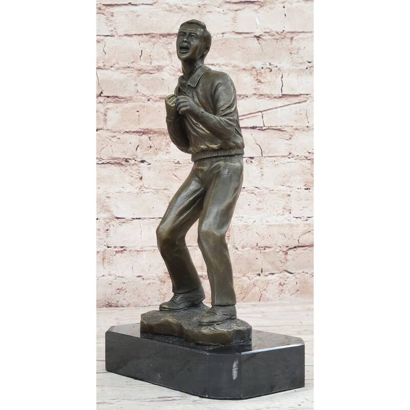 Signed Original Street Fighter Genuine Bronze Sculpture Hot Cast Figurine