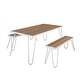 preview thumbnail 9 of 30, The Novogratz Poolside Collection Paulette Outdoor Table and Bench Set