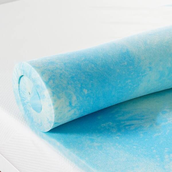 Swirl Gel AeroBreeze Cooling Air Flow Memory Foam Mattress Topper, Multiple Sizes