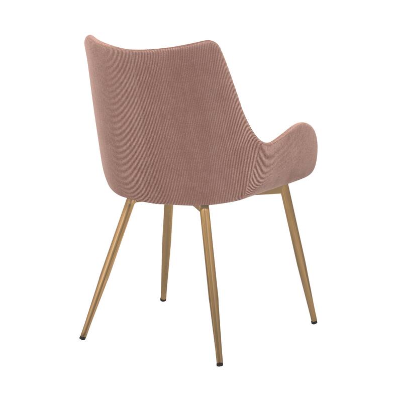 Avery Upholstered Dining Chair with Gold Legs