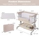 preview thumbnail 5 of 19, Costway Baby Bassinet Bedside Sleeper with 6-Level Adjustable Height - See Details