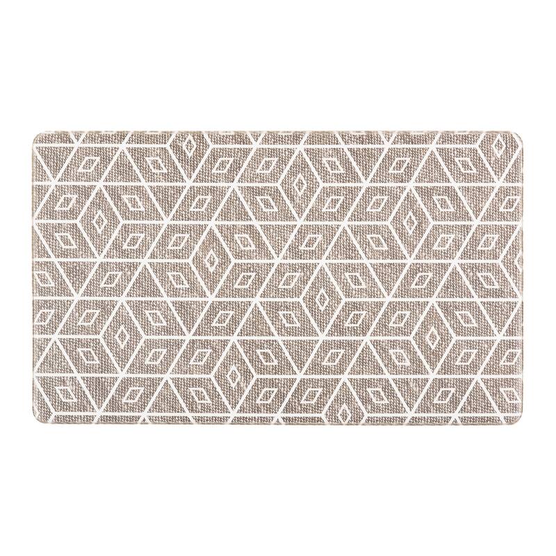 World Rug Gallery Modern Geometric Anti-Fatigue Standing Mat