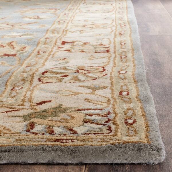 Shop Safavieh Handmade Royalty Grey Beige Wool Rug On Sale Overstock 7502214