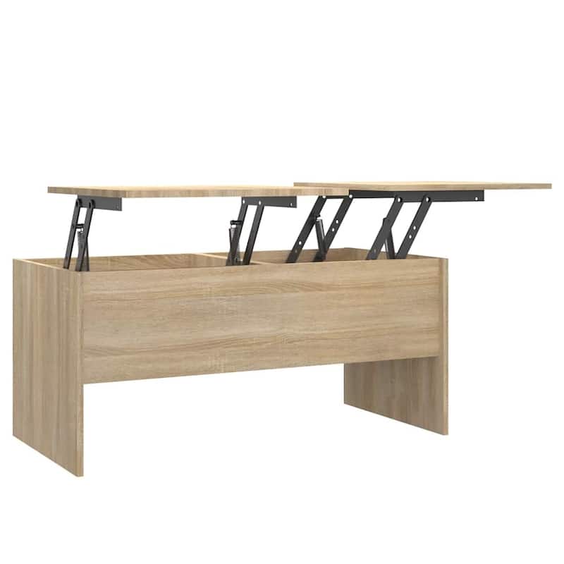 vidaXL Coffee Table Lift Top End Table Accent Side Sofa Table Engineered Wood - 40.2" x 19.9" x 18.3"