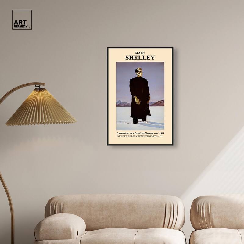 Mary Shelley's Monster Canvas by Art Remedy