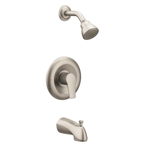 Moen T2803 Posi-Temp Pressure Balanced Tub and Shower Trim with 2.5 GPM Shower Head and Tub Spout from the Method Collection