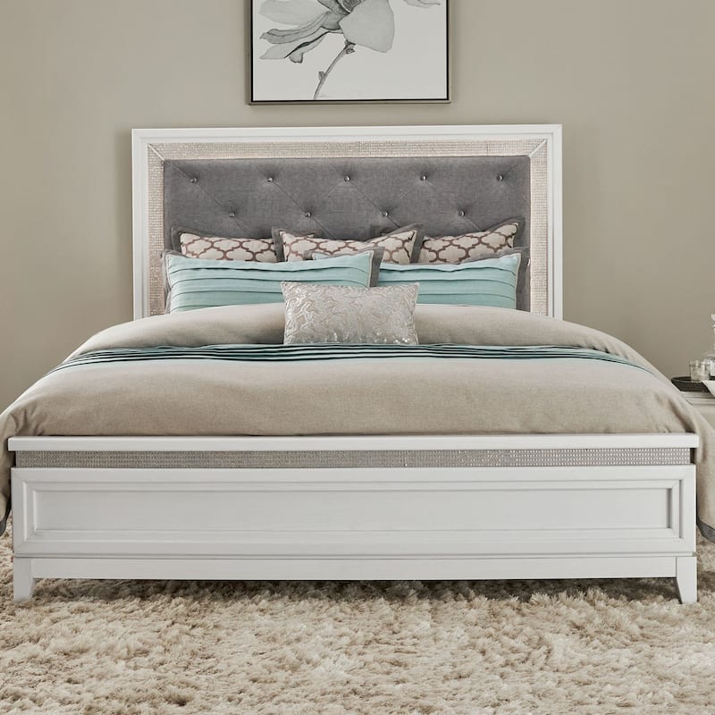 Liberty Furniture Reflections Upholstered Bed with Touch Light - King, Queen - King