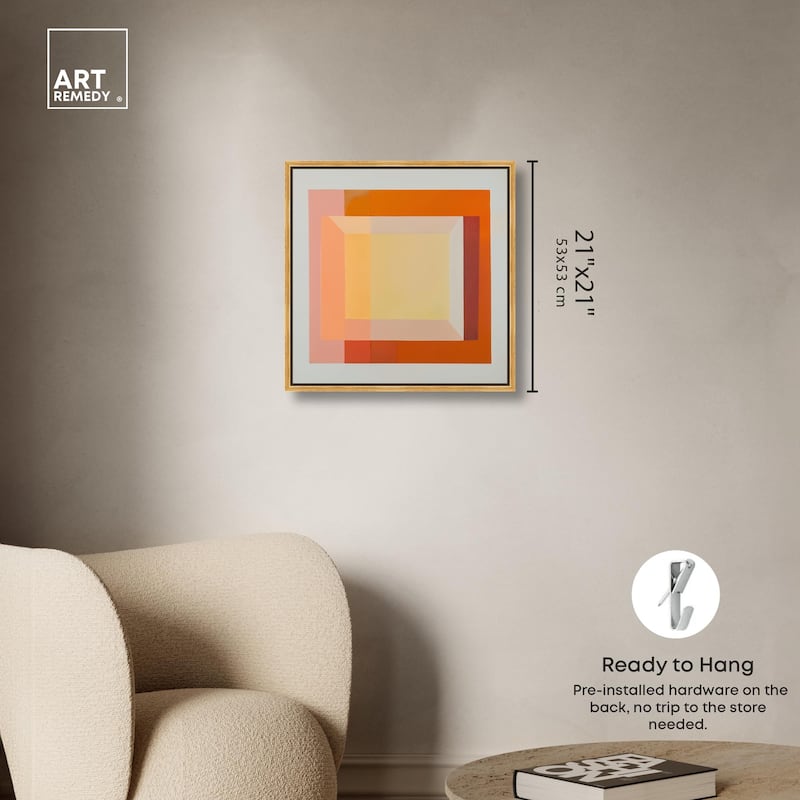 Minimal Color Blocks II Canvas by Art Remedy