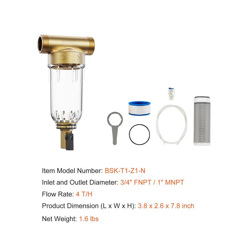 Spin Down Filter for Whole House Water Filtration Systems
