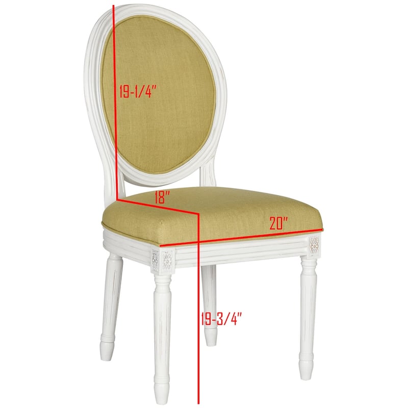 SAFAVIEH Rona Parisian Oval Dining Chair (Set of 2) - 20Wx20Dx39H