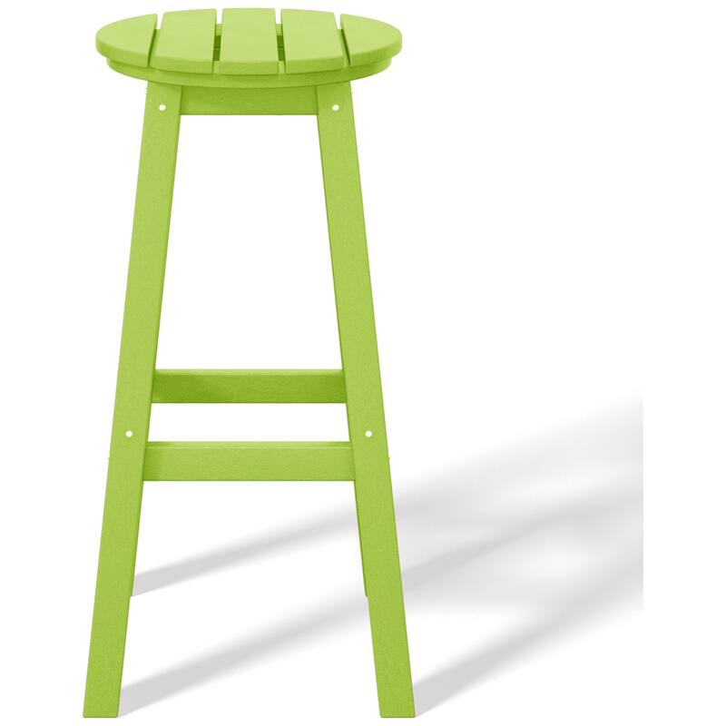 Laguna Hdpe All Weather Outdoor Patio 29" Round Bar Stool (Set Of 3)