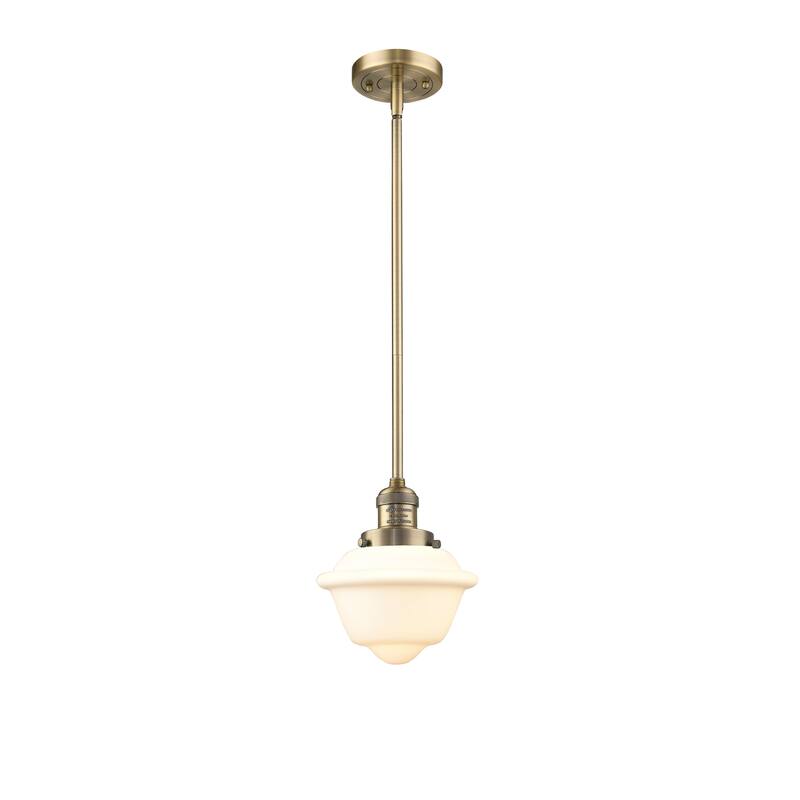 Innovations Lighting Franklin Restoration Oxford - 1 Light 8" Stem Hung Mini Pendant