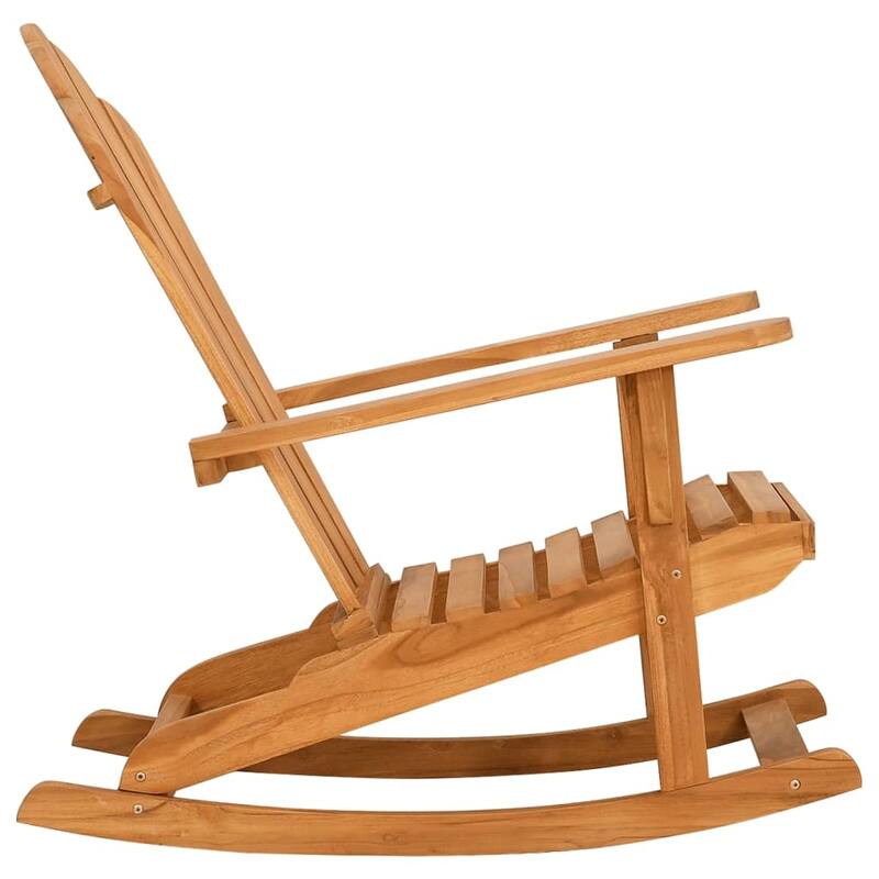 vidaXL Garden Rocking Adirondack Chair Teak Solid teak wood Medium - 39.4 x 30.3 x 38.6 in