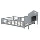 preview thumbnail 14 of 40, Full Size Wood Floor Bed w/ Bookcases ,Guard Rails,Storage Headboards