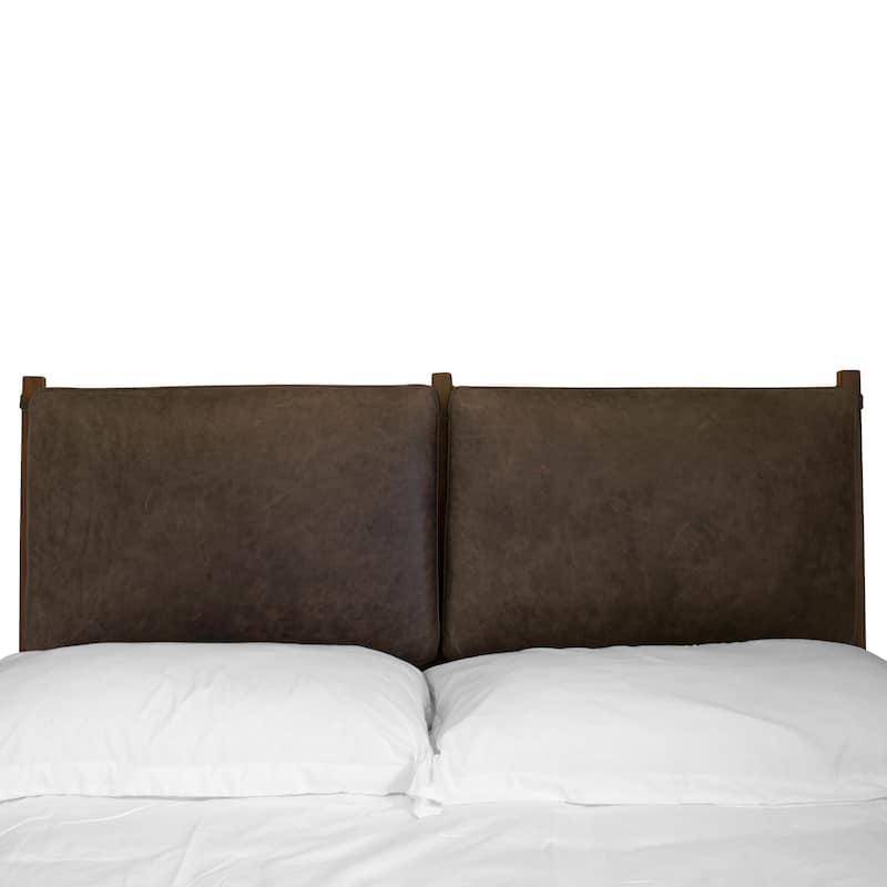 Poly & Bark Truro Bed Frame with Leather Cushions