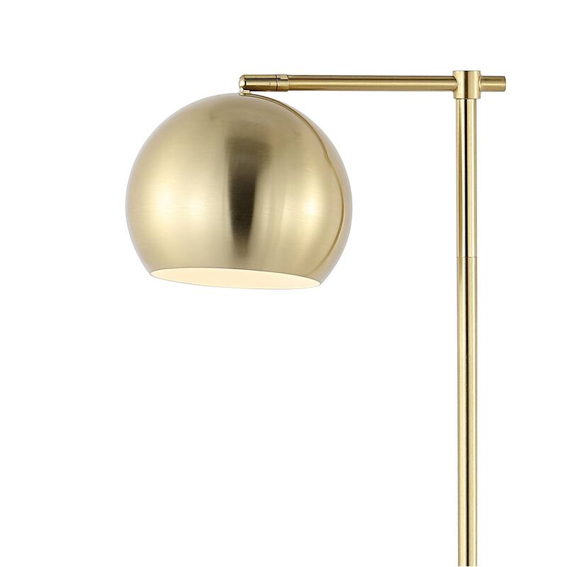 Joanie 58.5" Modern Contemporary Iron LED Floor Lamp, Brass Gold by JONATHAN Y