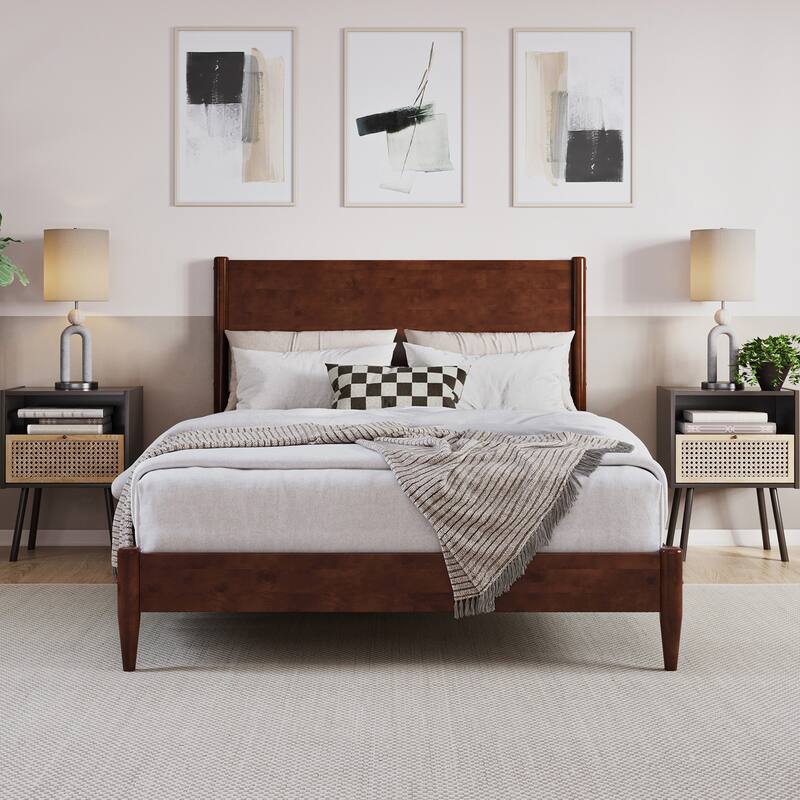 Pasadena Solid Wood Low Profile Platform Bed