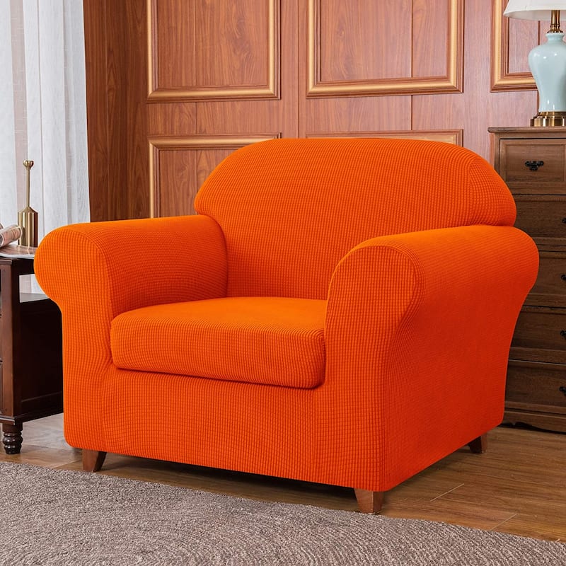 Subrtex 2 Piece Armchair Slipcover Stretch Spandex Furniture Protector