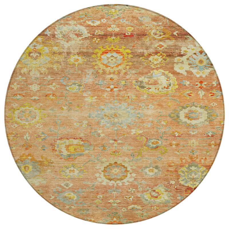HomeRoots Floral Traditional Rectangle Outdoor Rug