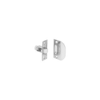 Ives Wrought Brass Adjustable Roller Catch 2 1/4" x 7/8" Face Plate