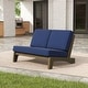 preview thumbnail 20 of 130, Outdoor Teak Patio Furniture 2 Club Chairs Loveseat Table