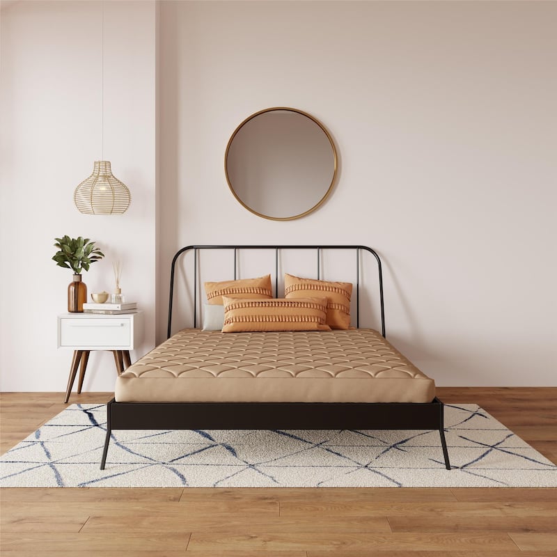 DHP Dana 6 Inch Quilted Mattress with Removable Cover and Thermobonded Polyester Fill