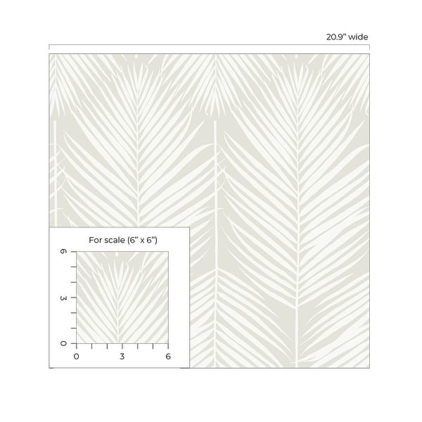 Seabrook Designs Athena Palm Non-Woven Unpasted Wallpaper - Bed Bath ...