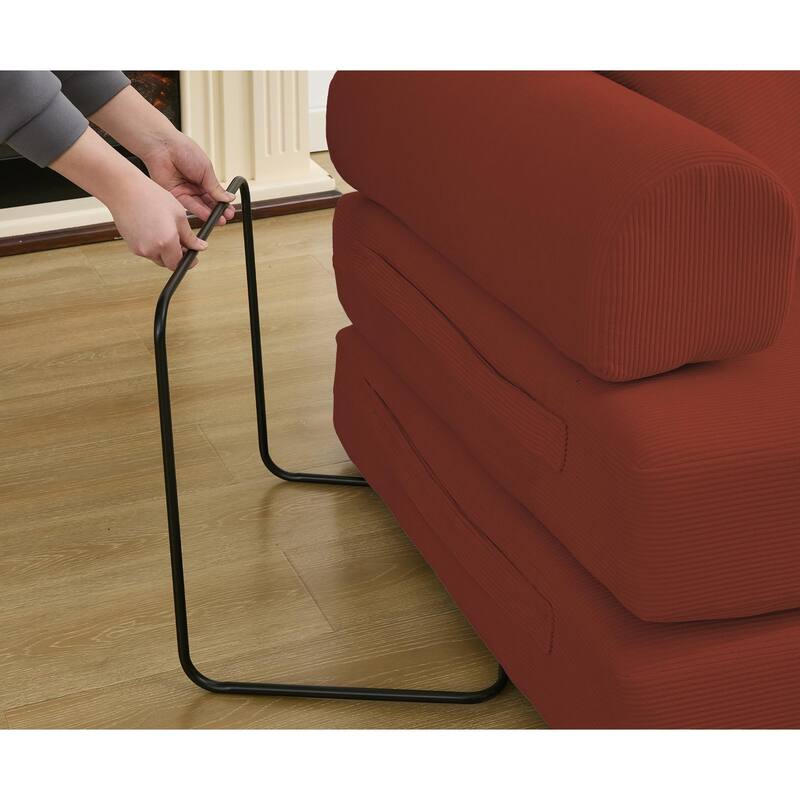Convertible Out Sofa Bed, 4-in-1 DIY Combination Convertible Sofa, Folding Sleeper Sofa with Adjustable Armrests