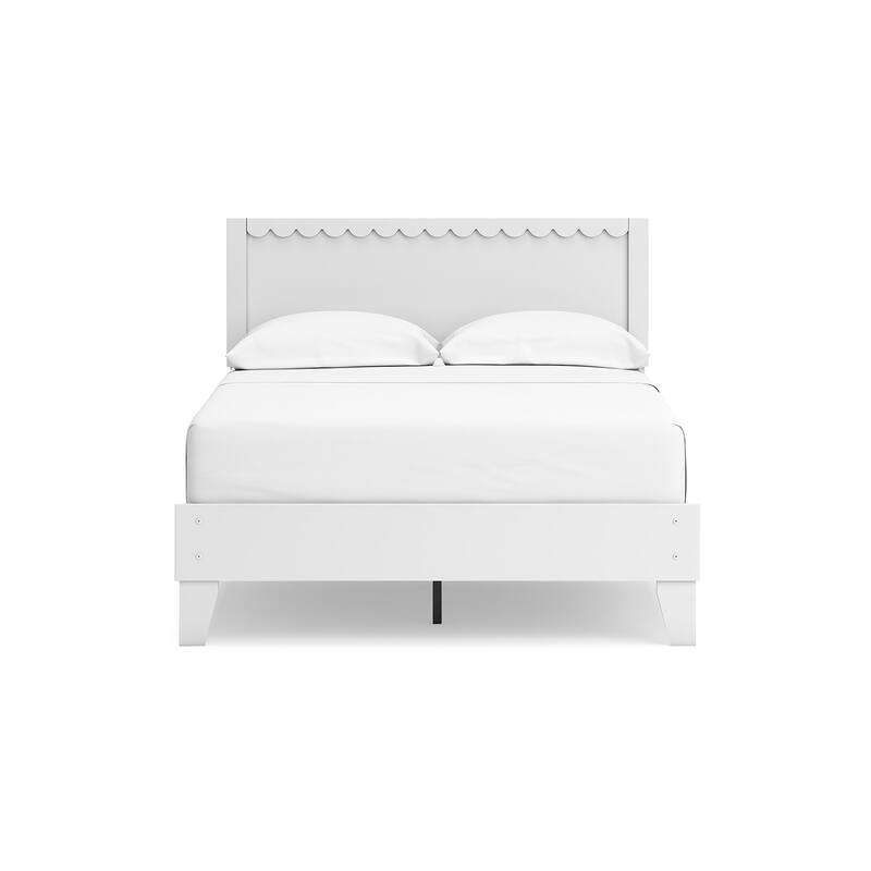 Signature Design by Ashley Hallityn White Panel Platform Bed
