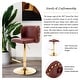preview thumbnail 33 of 76, Upholstered Adjusatble Swivel Bar Stools Set of 2