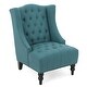 preview thumbnail 9 of 16, Wingback Upholstered Chair - Contemporary Sophistication with Functional Design