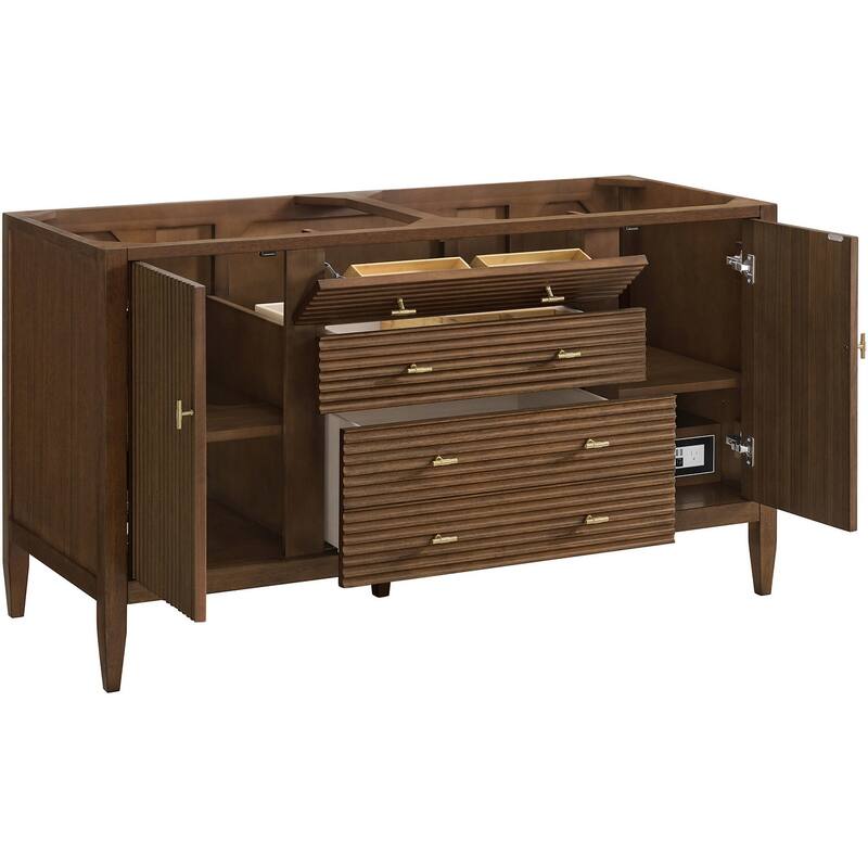 James Martin Vanities 485-V60D-FEJP Myrrin 60" Free Standing Double