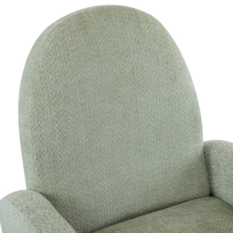 Roomfitters 360 Swivel Glider Recliner Chair, Modern Cozy Upholstered Accent Seating