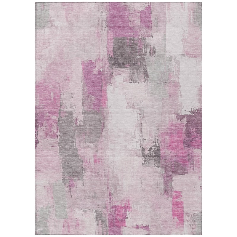 HomeRoots Abstract Transitional Rectangle Outdoor Rug