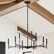 preview thumbnail 1 of 12, KAWOTI 9-Light Dimmable Modern Contemporary Chandelier Pendant Light - W32.5"*H67.75" W32.5"*H67.75"