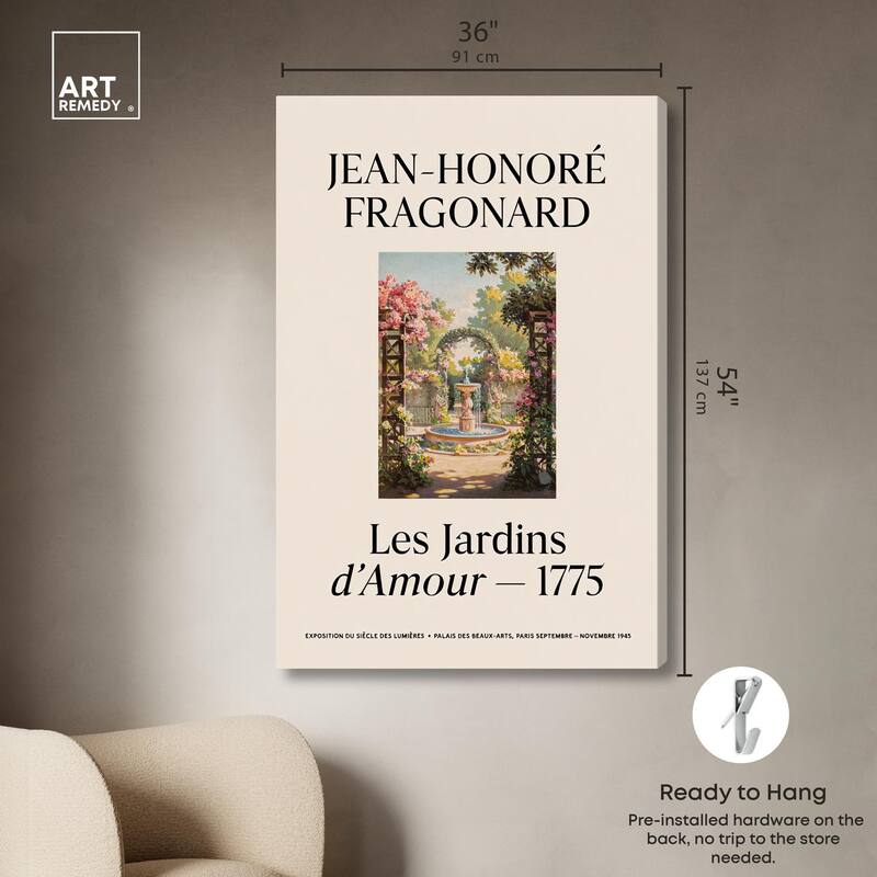 Romantic Gardens Canvas by Art Remedy, Gallery Wrapped