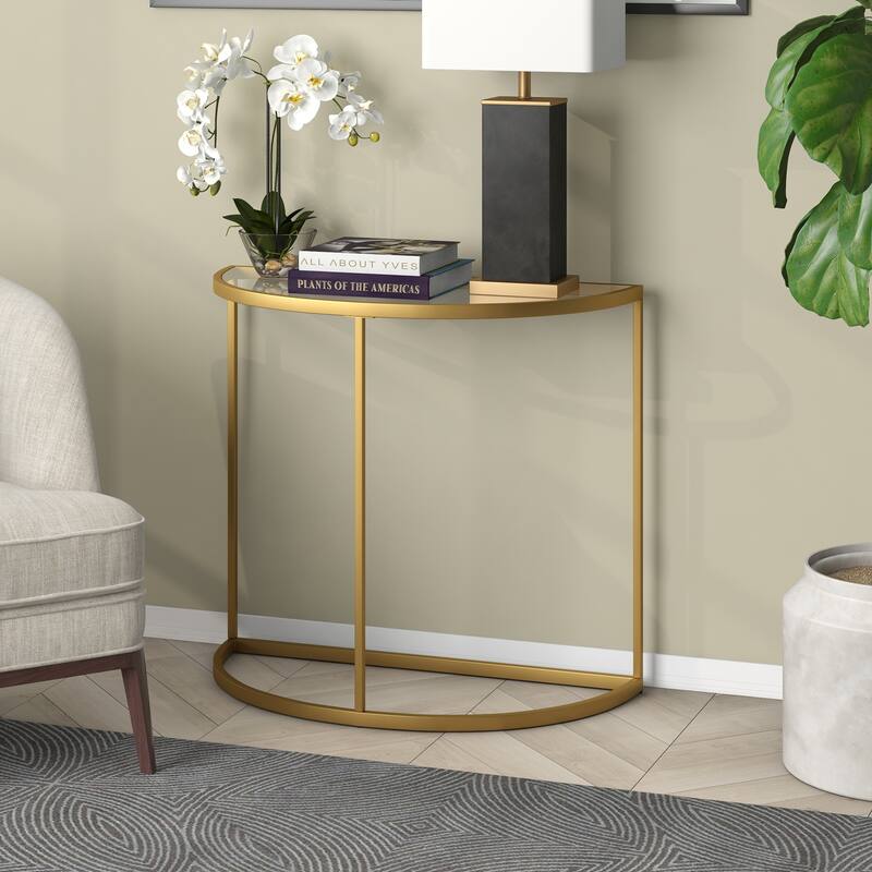 Verlaine 32" Wide Demilune Console Table