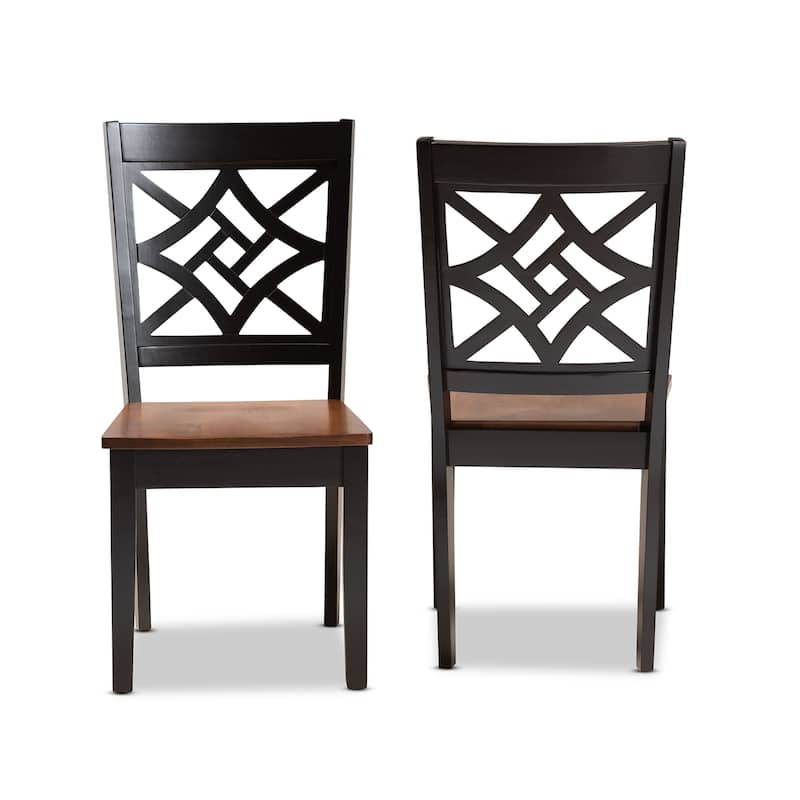 Nicolette Modern and Contemporary Transitional 2-PC Dining Chair Set