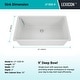 preview thumbnail 5 of 9, Lexicon Drop-In Quartz 32 Inch Single Bowl Kitchen Sink Kit - 32"x19"