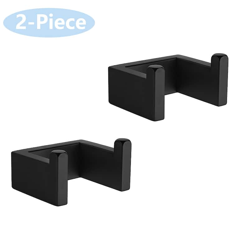 Wall Mounted Double Towel Hooks in Stainless Steel(set of 2)