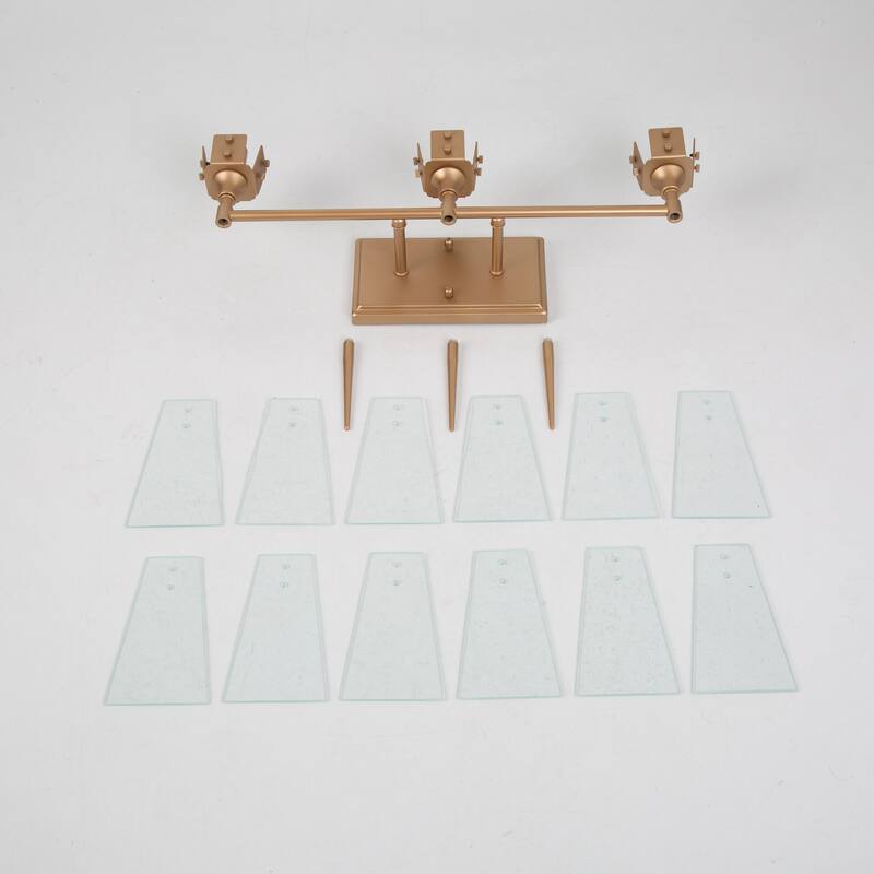 Mirha Mid-Century Modern Industrial Dimmable Glass Wall Sconce Bathroom Vanity Lights Foyer Powder room Hallway